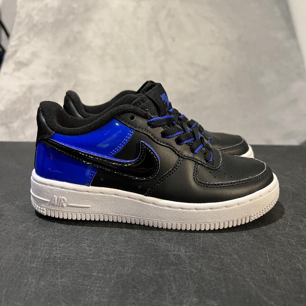 Nike Air Force 1 LV8 2 Shoes Youth 2Y Black Blue Kids Sneakers HF0951-001